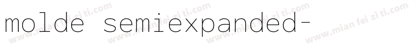 molde semiexpanded字体转换